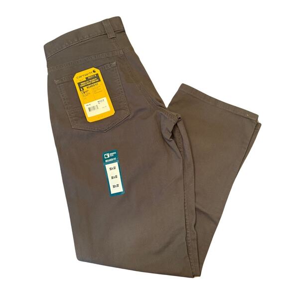 NWT Carhartt Rugged Flex Relaxed Fit Work Pants 30x32 Gray 762